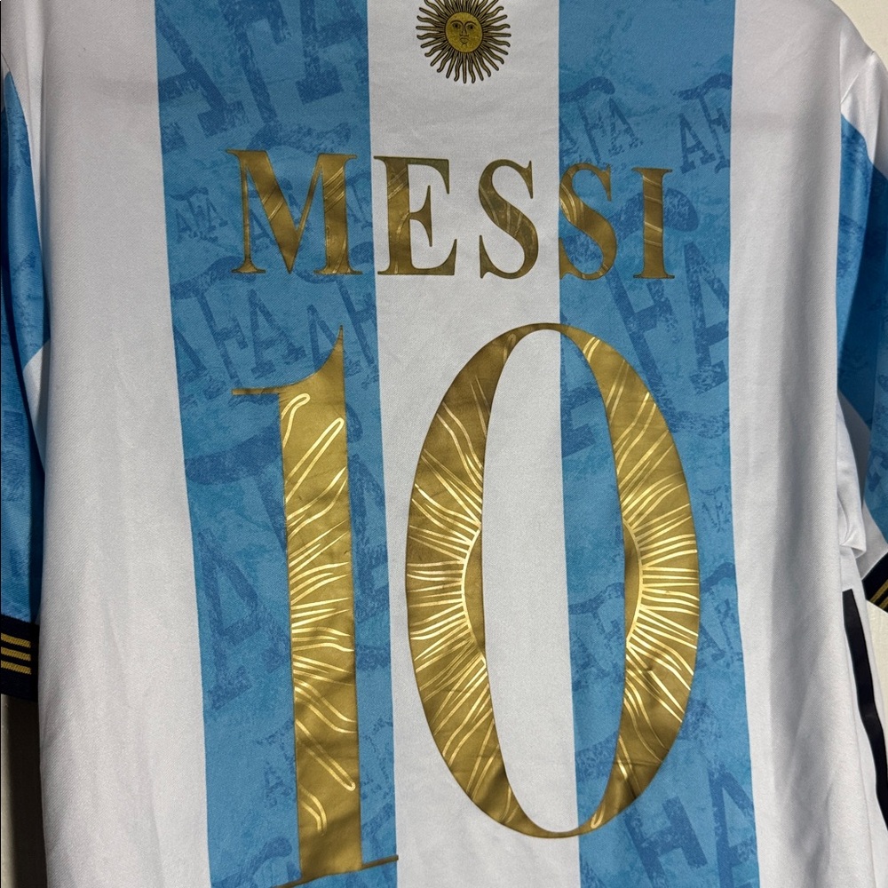 Adidas Argentina National Team Soccer Jersey Messi 10 Mens Size XL Copa America - Picture 12 of 15